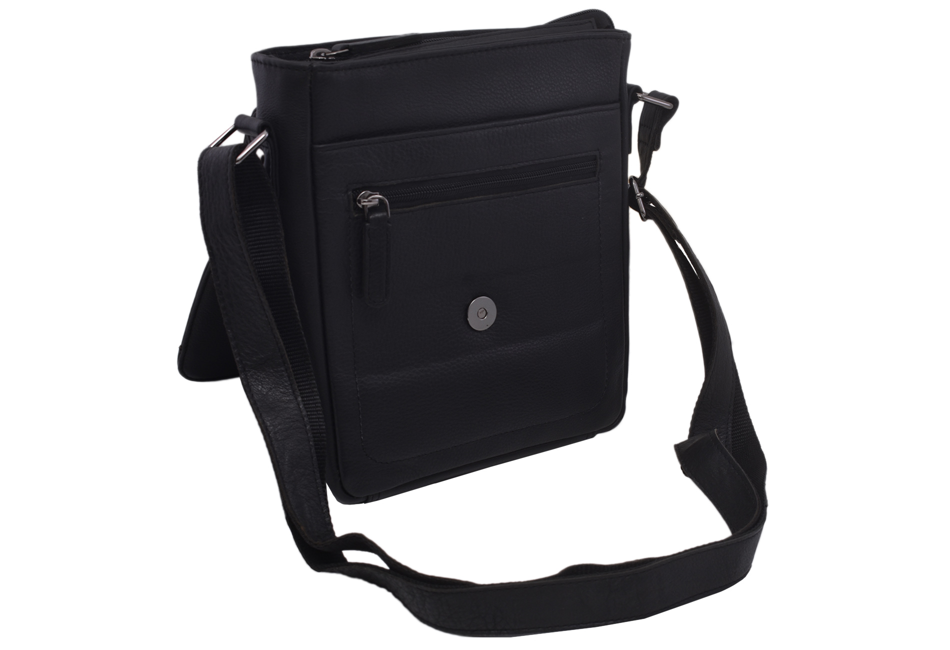 Pánske kožené crossbody černá nappa 250909