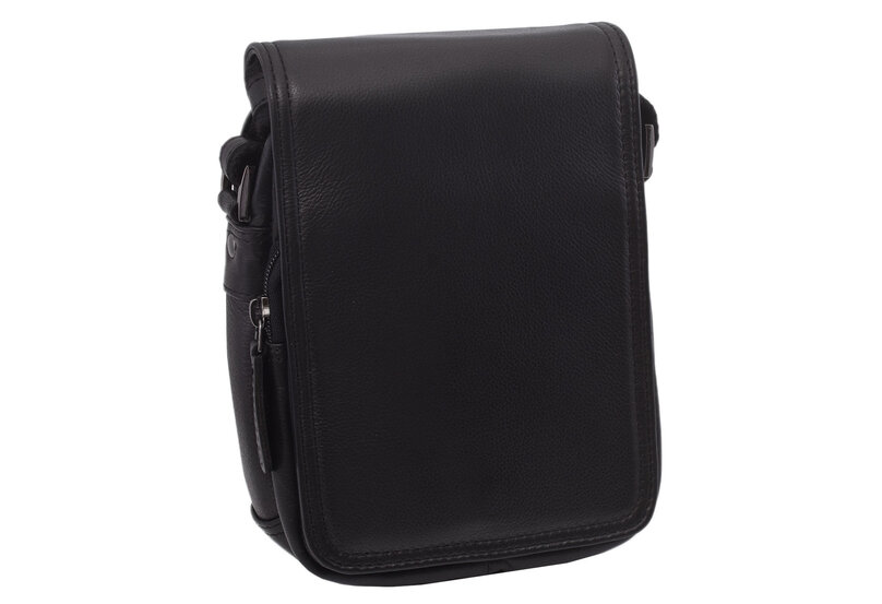 Pánske kožené crossbody čierna nappa 250591