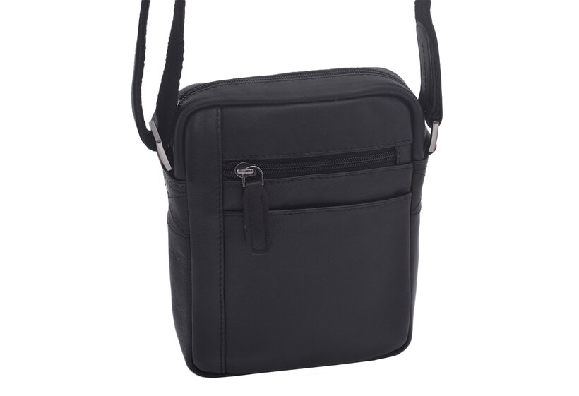 Pánske kožené crossbody čierna nappa 250840