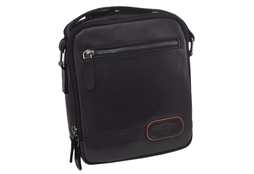 Pánske kožené crossbody čierna nappa 250854