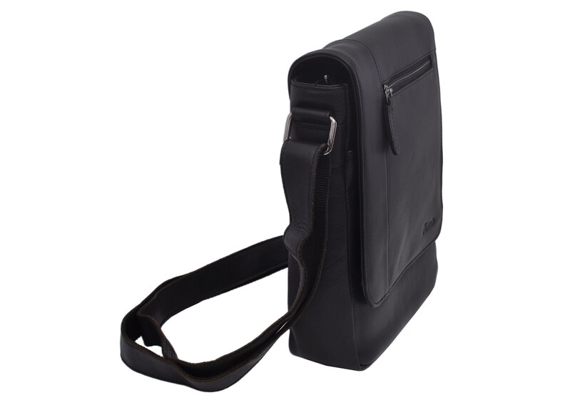 Pánske kožené crossbody čierna nappa 250908