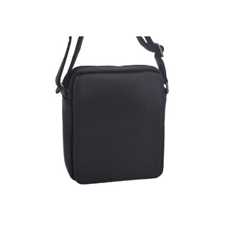 Pánske kožené crossbody čierna nappa V 250589