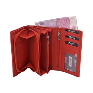 Veľká kožená peňaženka MERCUCIO červená 2311804